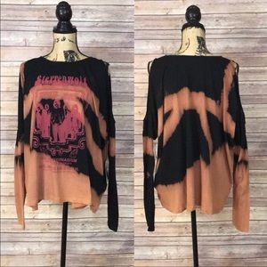 Icons of Culture Steppenwolf Cold Shoulder Top NWT